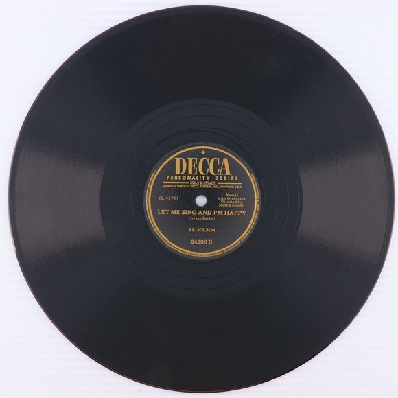 Al Jolson – If I Only Had A Match / Let Me Sing And I'm Happy 78rpm Record 24296 - Picture 4 of 16